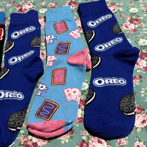 Socks! 4 pack of brand new, never been worn socks! Snack socks, cookie 🍪 socks. - Picture 3 of 5